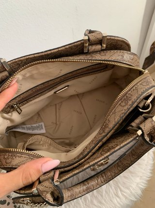 Bolso Guess Beige y Marrón Cadena
