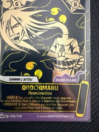 Carta Naruto Mythos Orochimaru Secreta 138 Reanima