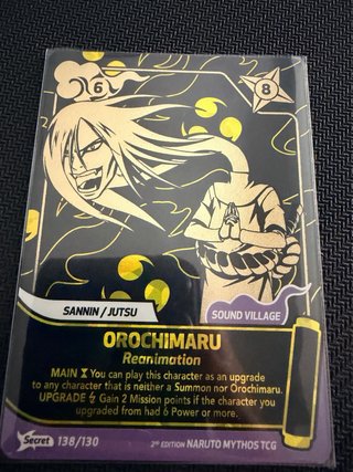 Carta Naruto Mythos Orochimaru Secreta 138 Reanima