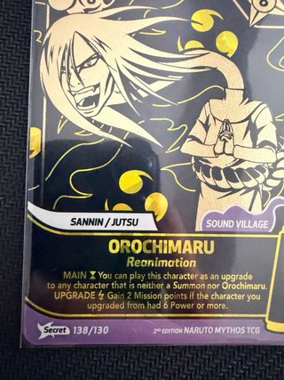 Carta Naruto Mythos Orochimaru Secreta 138 Reanima