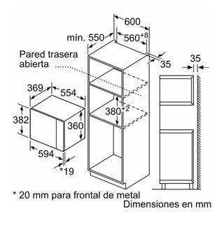 Microondas Balay Integrado