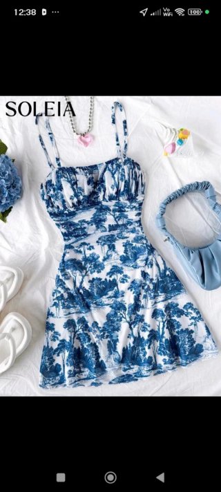 Vestido Soleia Toile Verano Premium Talla S