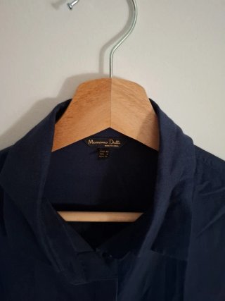 Camisa Massimo Dutti azul mujer