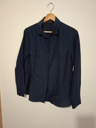 Camisa Massimo Dutti azul mujer