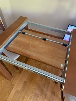 Conjunto mesa comedor y 6 sillas madera