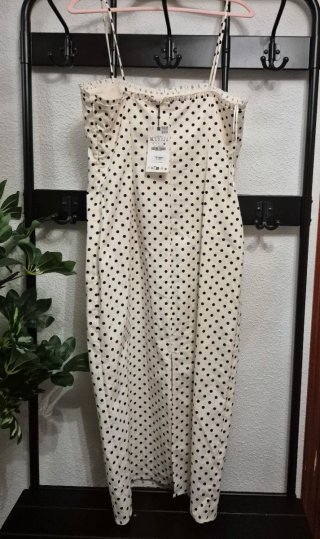 Vestido midi lunares Zara Talla XL NUEVO!!