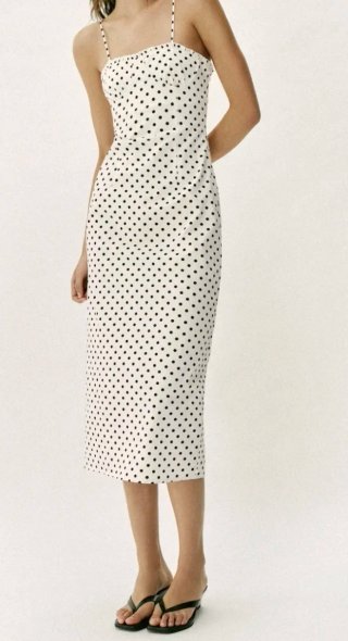 Vestido midi lunares Zara Talla XL NUEVO!!