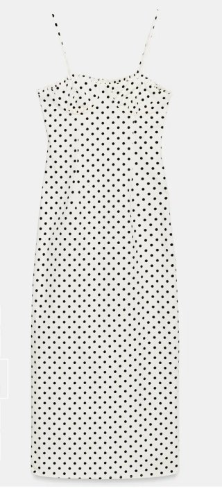 Vestido midi lunares Zara Talla XL NUEVO!!
