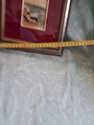 Quadro vintage con cornice dorata