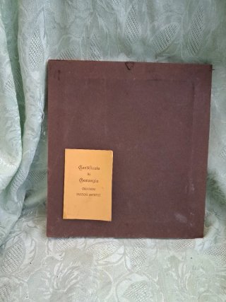 Quadro vintage con cornice dorata