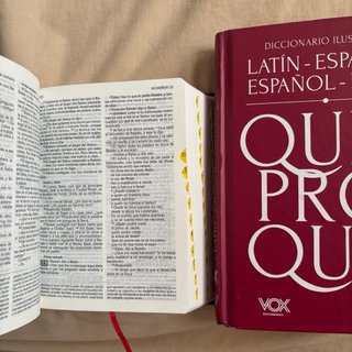 Diccionario de latín + Biblia