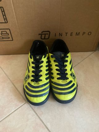 Scarpe calcetto bambino Adidas gialle/blu