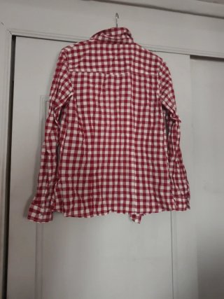 Camisa cuadros roja Pimkie