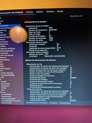 Apple MacBook Air a1466 13” del 2014