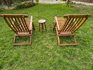 2 cadires reclinables Jutlandia + tauleta