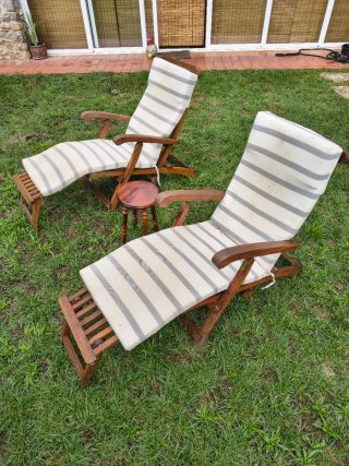 2 cadires reclinables Jutlandia + tauleta