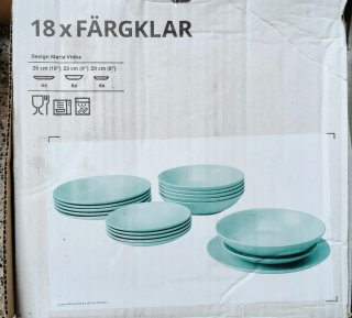 Vajilla turquesa Ikea 16 piezas