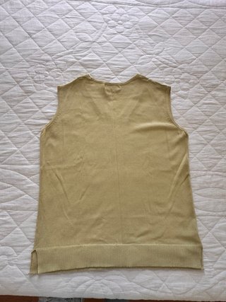 Camisola malha sem manga confortável