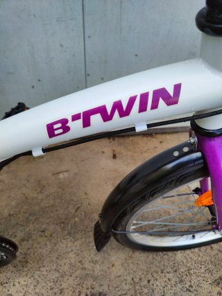 Bicicleta Plegable B'Twin LA 320 Blanca
