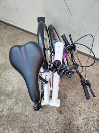 Bicicleta Plegable B'Twin LA 320 Blanca