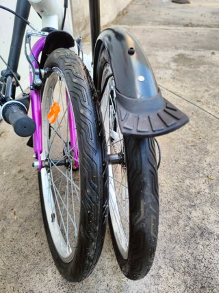 Bicicleta Plegable B'Twin LA 320 Blanca