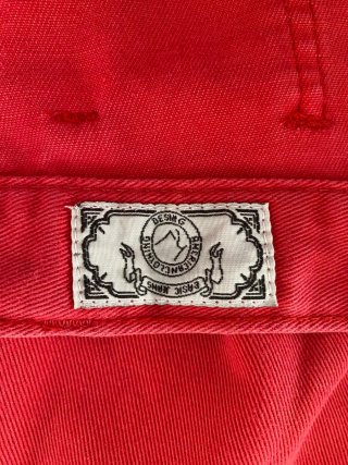 Pantalón tejano rojo