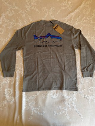 Camiseta Patagonia Manga Larga Verde Oliva