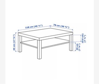 Mesa Lack Ikea Negra