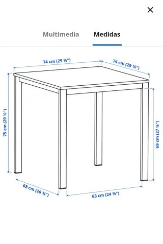 Mesa IKEA blanca madera