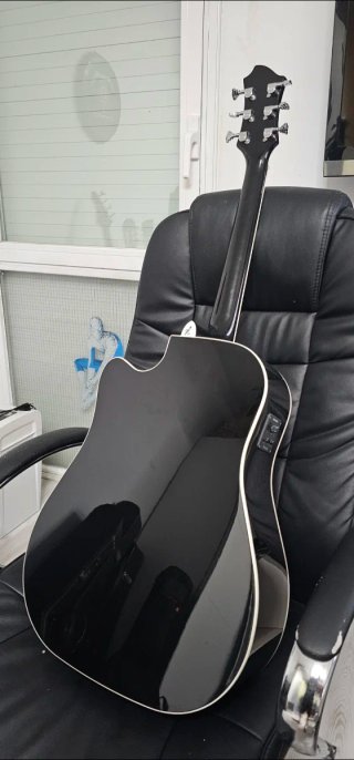 Guitarra Electroacústica Hagstrom Negra