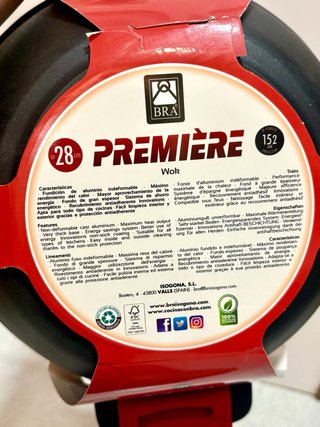 Sartén Wok BRA Premiere 28cm