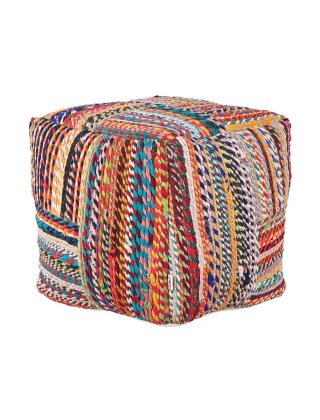 Pouf Beliani Cotone Multicolore