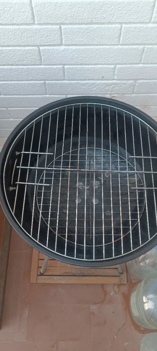 Barbacoa Carbón Portátil con 2 Parrillas