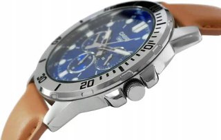 Orologio Casio Cronografo Blu/Marrone