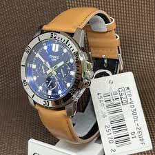 Orologio Casio Cronografo Blu/Marrone