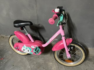 Bicicleta infantil unicornio rosa Btwin