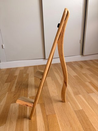 Atril de madera de guitarra, plegable y de diseño