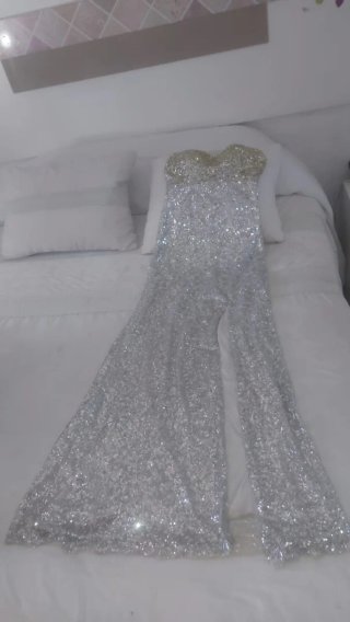 Vestido de fiesta largo lentejuelas en León