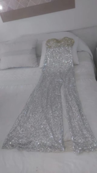 Vestido de fiesta largo lentejuelas en León