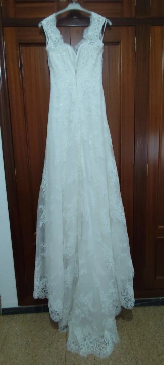 Vestido Novia Talla S + Velo y Zapatos 37