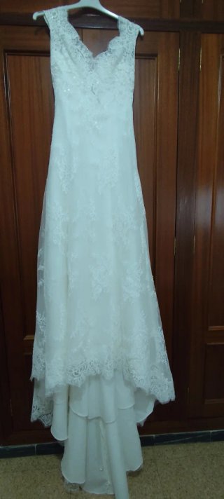 Vestido Novia Talla S + Velo y Zapatos 37