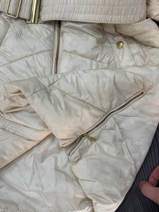 Cappotto imbottito Barbour donna beige