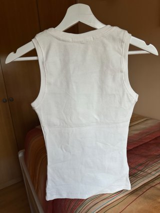 Camiseta Tirantes Lacoste Talla S Blanca