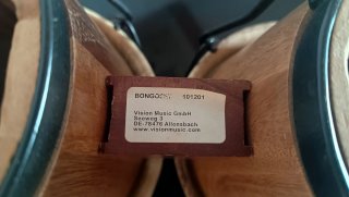 Bongòs in legno Vision Music 18/16 cm