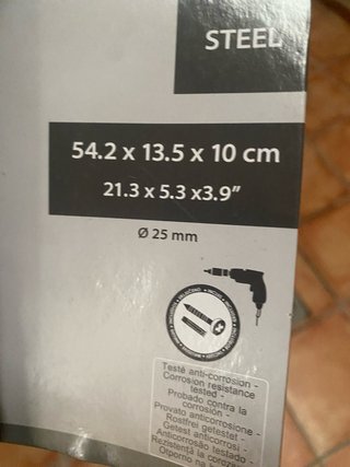 Barra de apoyo acero inoxidable