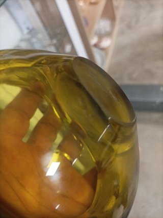 Mortero de cristal ámbar