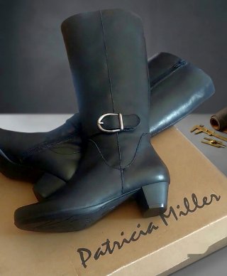 Botas altas Patricia Miller piel negra talla 36