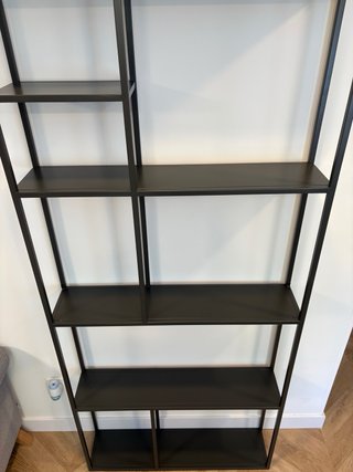 Estantería librería metálica negra