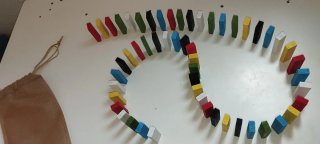 Juego Jenga Madera Colores