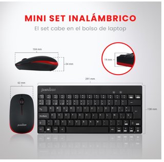 Teclado y Ratón Inalámbrico Perixx Periduo 712